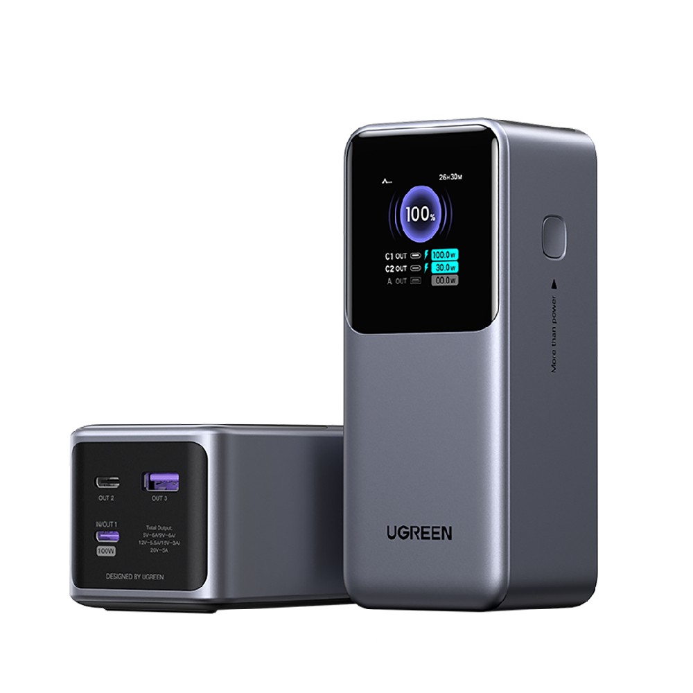 พาวเวอร์แบงค์ Ugreen 20000 mAh 130W Two-way Fast Charing 35524B - Black