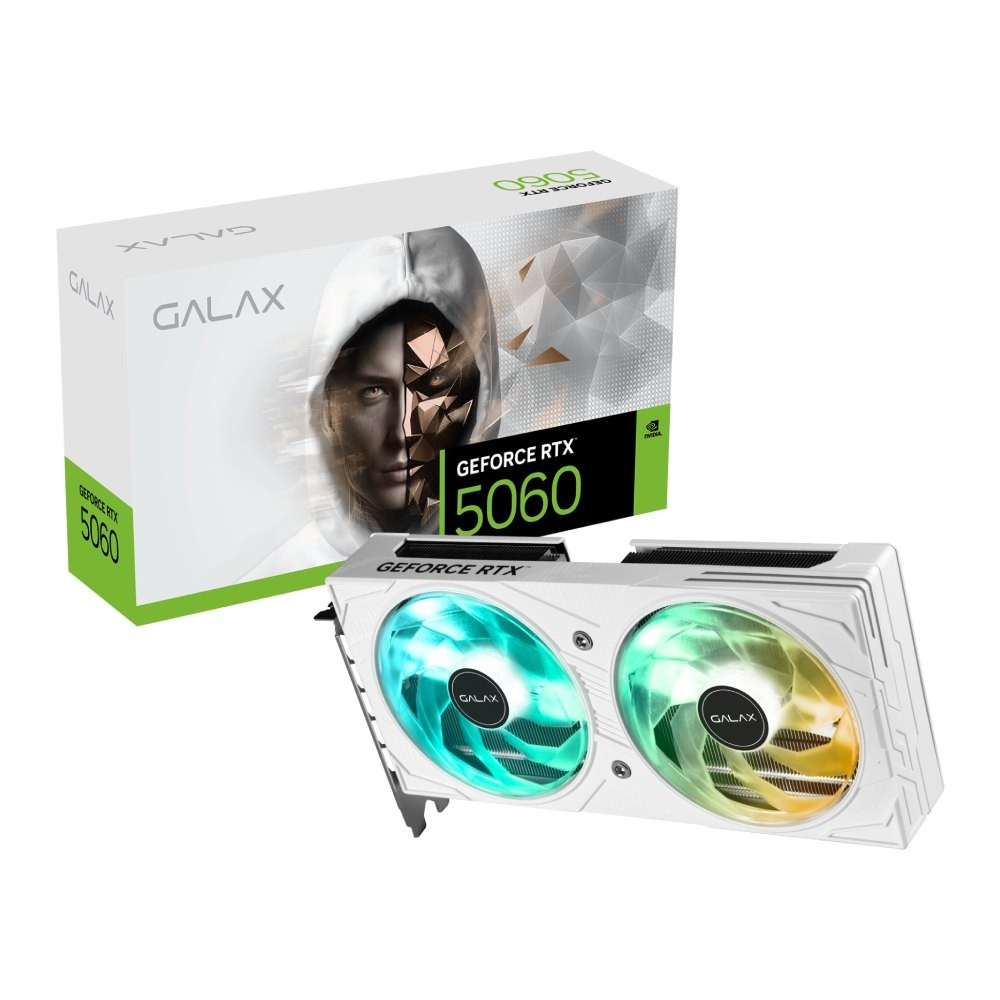 การ์ดจอ GALAX GeForce RTX 5060 EX White 8GB GDDR7 128-bit