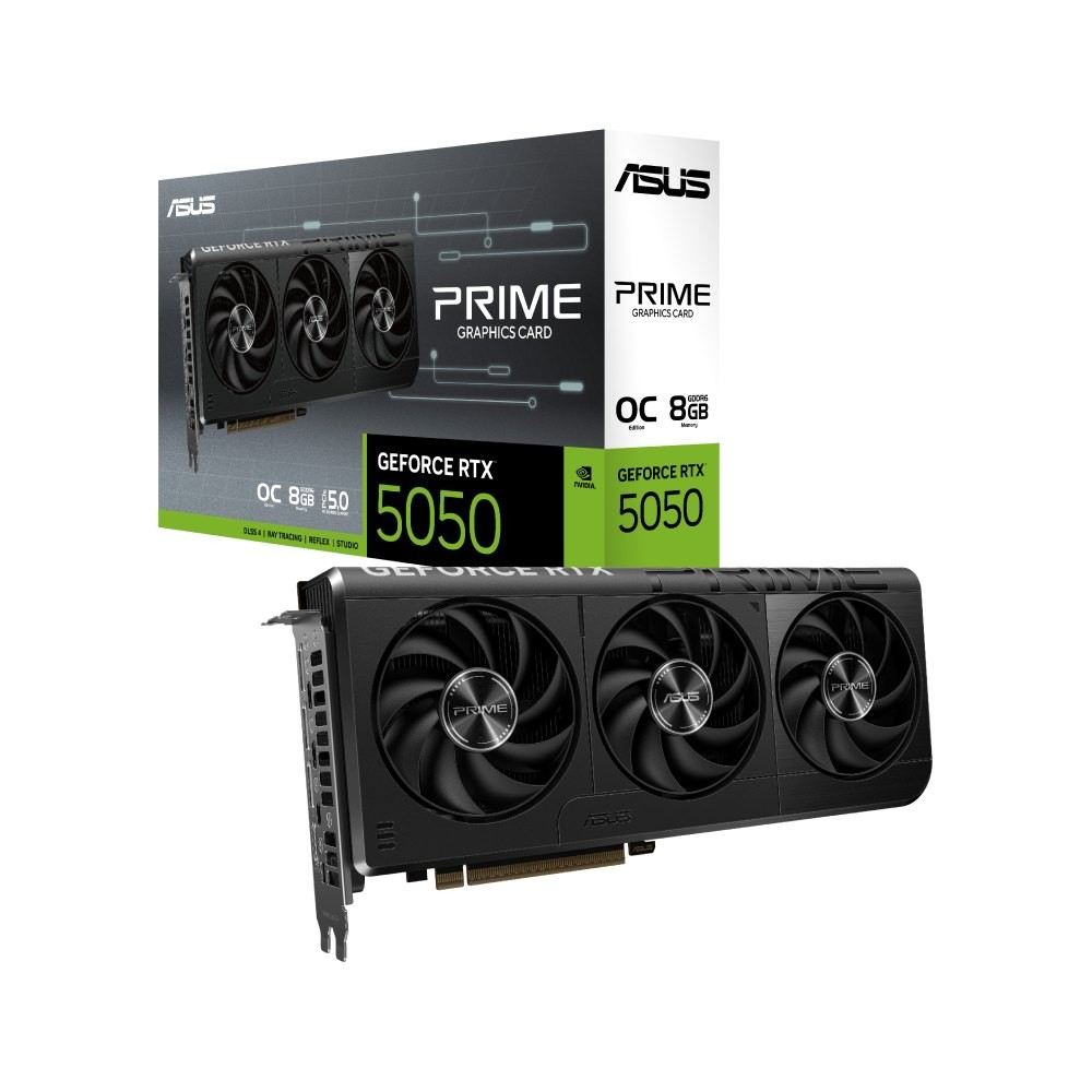 การ์ดจอ ASUS Prime GeForce RTX 5050 8GB GDDR6 OC Edition 128-bit