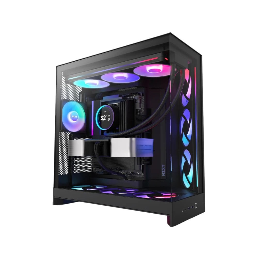 เคสคอมพิวเตอร์ NZXT H9 FLOW (2025) RGB Black (CM-H92FB-R1)