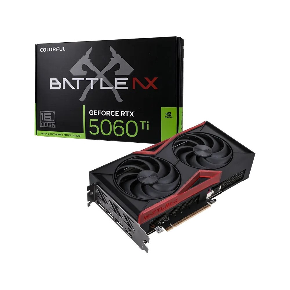การ์ดจอ COLORFUL GeForce RTX 5060 Ti Battle AX DUO 16GB-V GDDR7 128-bit