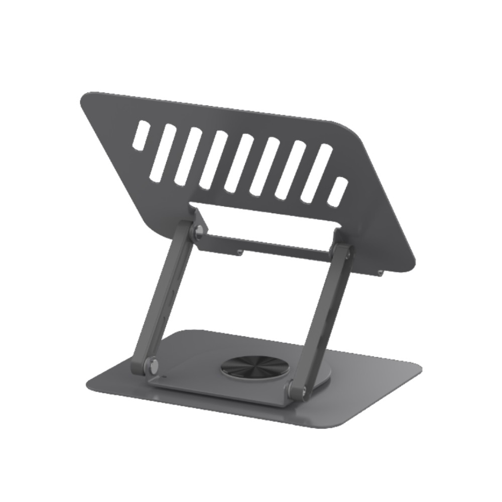 แท่นวางโน๊ตบุ๊ค QPLUS Carbon Rotation Laptop Stand 360 QP-ST07 Gray