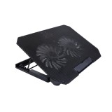 แท่นวางโน๊ตบุ๊ค QPLUS Notebook Cooling Pad LS001 15.6 inch Black