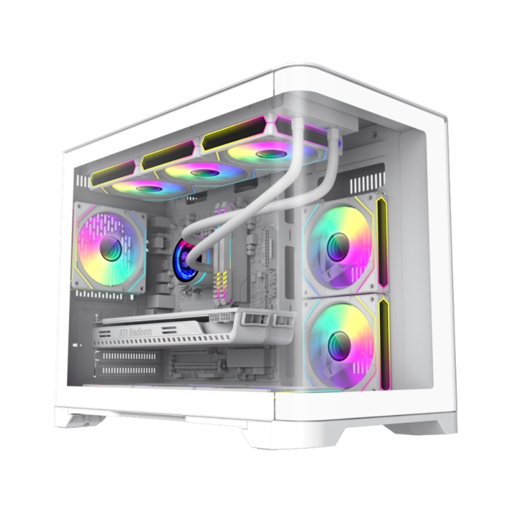 เคสคอมพิวเตอร์ GAMEMAX HYPE-M White