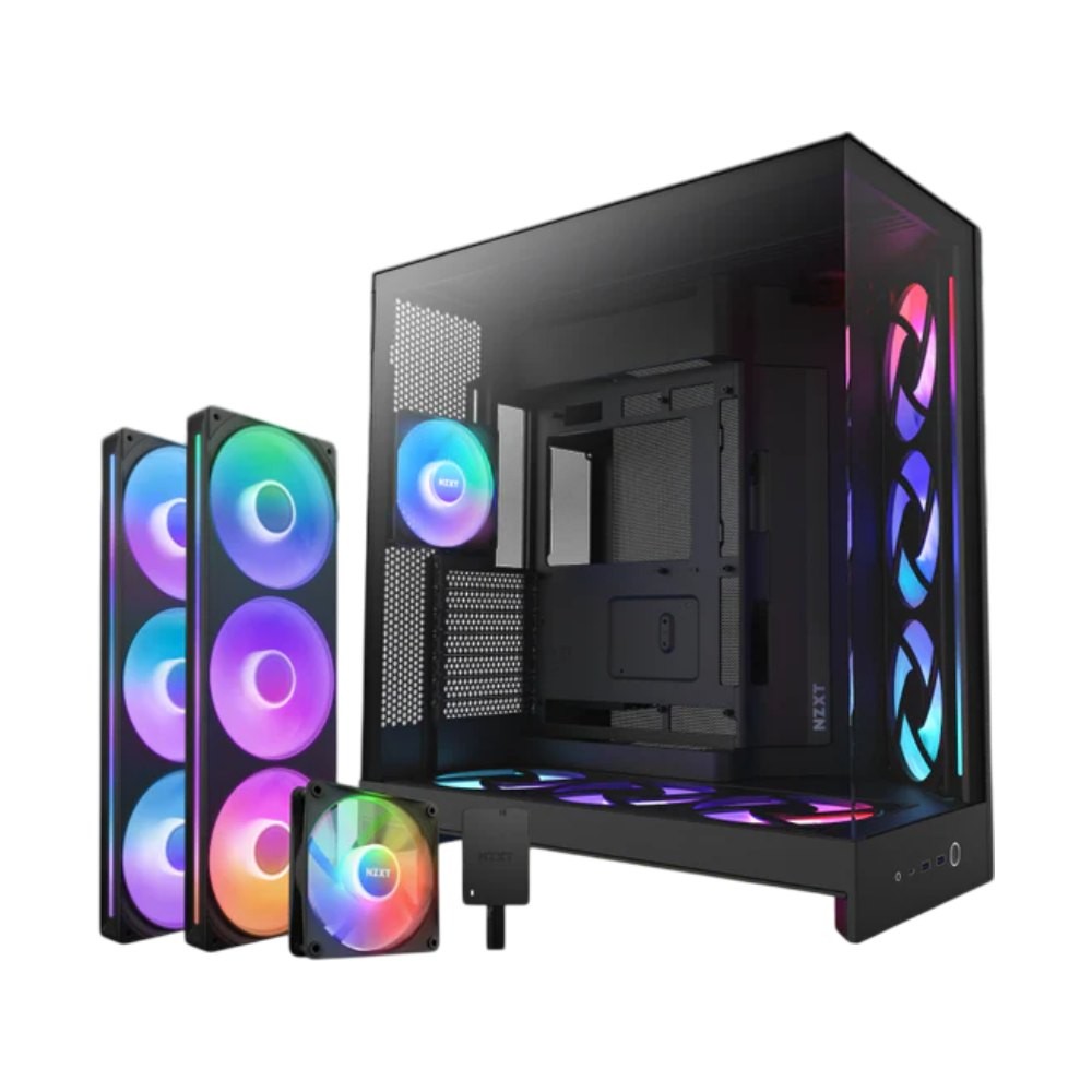 เคสคอมพิวเตอร์ NZXT H9 FLOW (2025) RGB+ Black (CM-H92FB-P1)