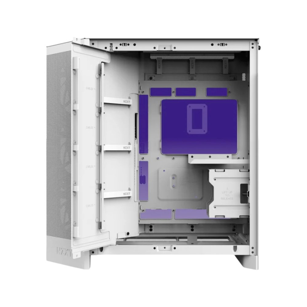 เคสคอมพิวเตอร์ NZXT H9 FLOW (2025) RGB+ White (CM-H92FW-P1)
