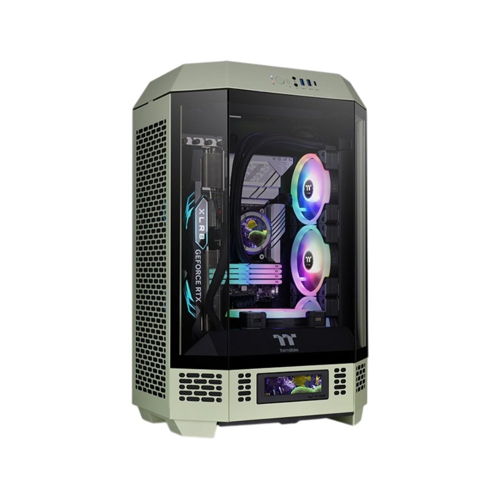 เคสคอมพิวเตอร์ THERMALTAKE The Tower 300 Matcha Green