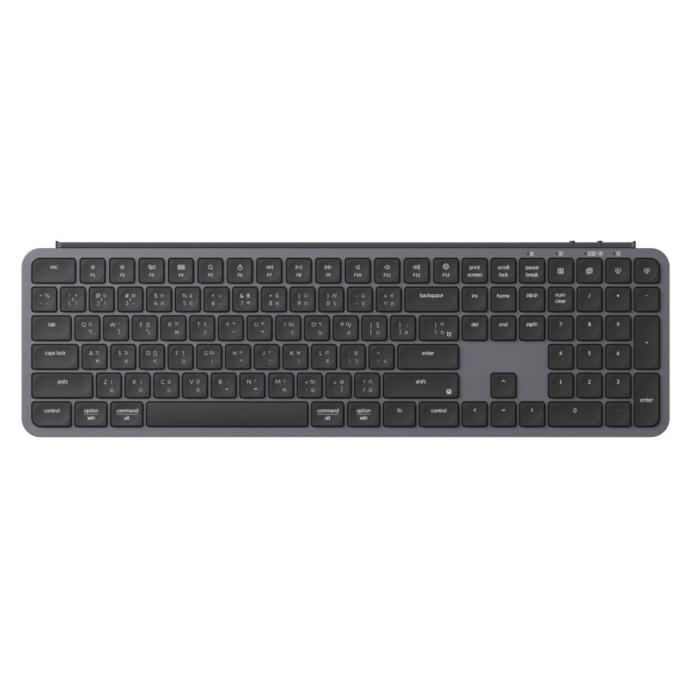 คีย์บอร์ดเกมมิ่ง Keychron Gaming Keyboard B6 PRO Slim Scissor Keyboard Space Grey
