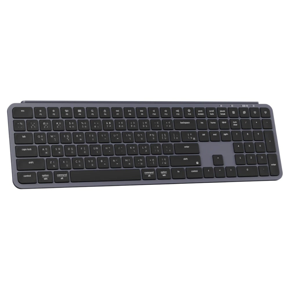 คีย์บอร์ดเกมมิ่ง Keychron Gaming Keyboard B6 PRO Slim Scissor Keyboard Space Grey