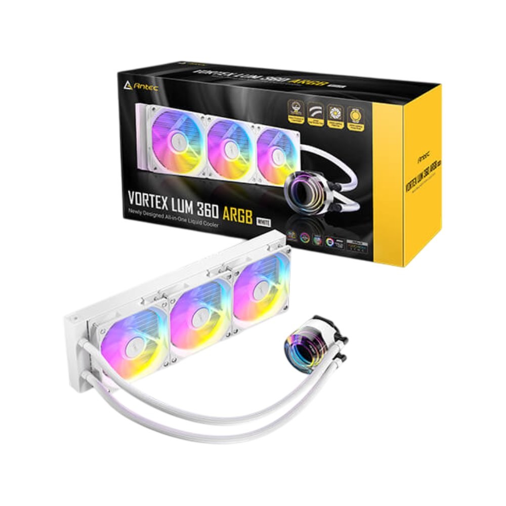 ชุดระบายความร้อนซีพียู ANTEC VORTEX LUM 360 ARGB AIO White