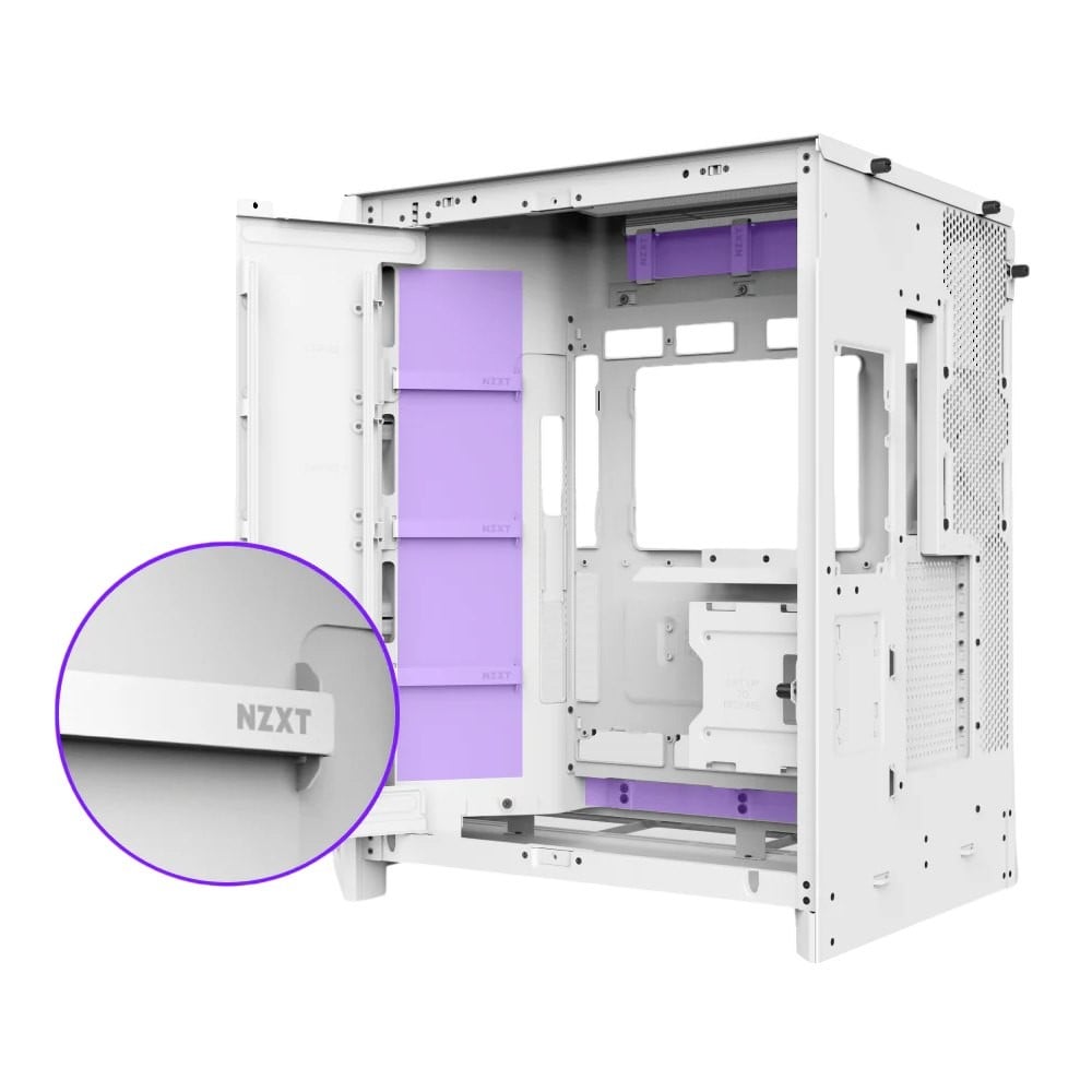 เคสคอมพิวเตอร์ NZXT H9 FLOW (2025) White (CM-H92FW-01)