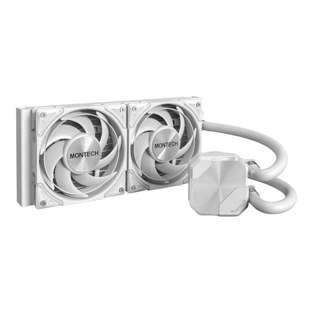 ชุดระบายความร้อนซีพียู Montech HyperFlow Silent 240 CPU Liquid Cooler White