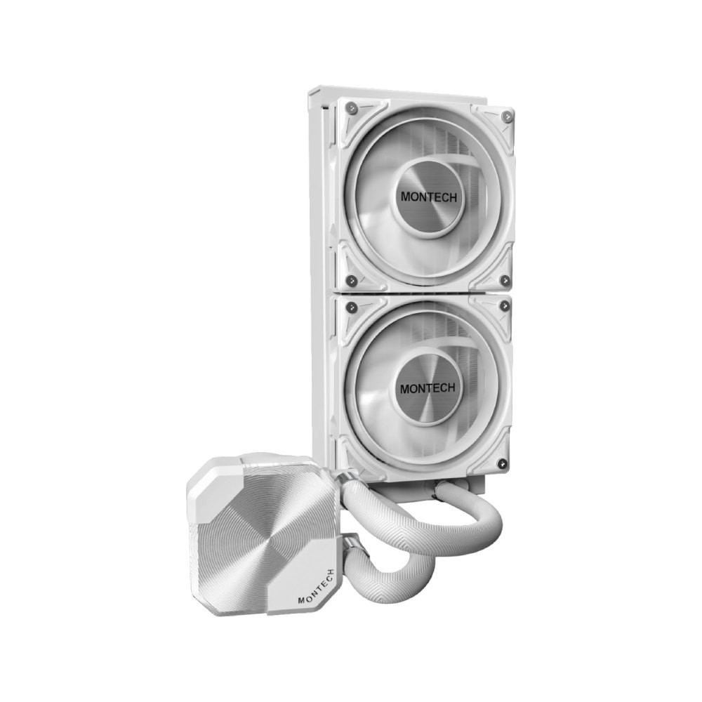 ชุดระบายความร้อนซีพียู Montech HyperFlow Silent 240 CPU Liquid Cooler White