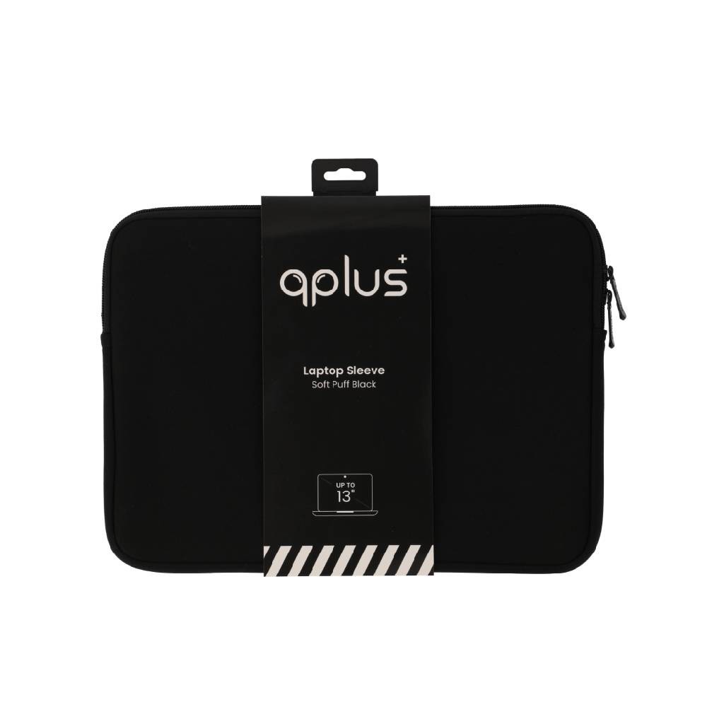 ซองใส่โน๊ตบุ๊ค QPLUS Laptop 13 inch SoftPuff Black