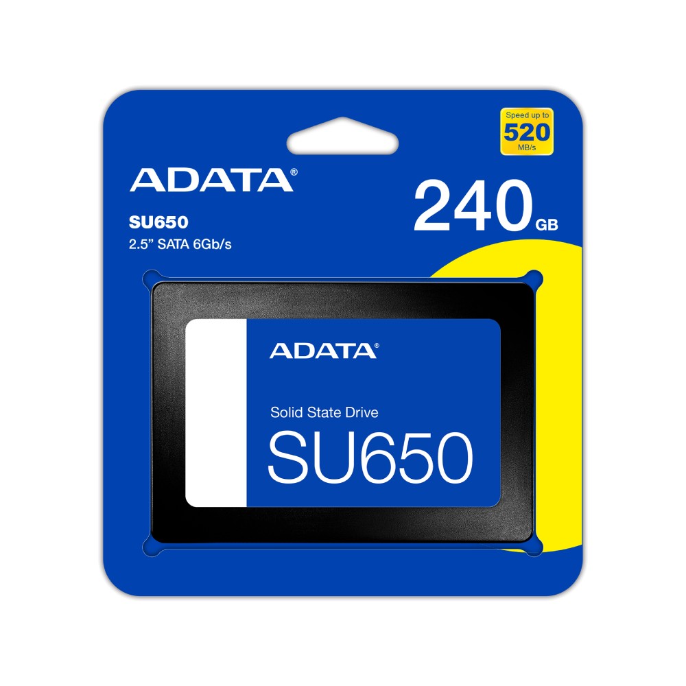 เอสเอสดี ADATA 240GB SU650 SATA 2.5 R520MB/s W450MB/s (SU650SS-240GTR) 3Year