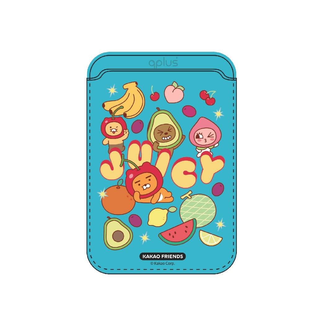 QPLUS x KAKAO Friends กระเป๋าใส่บัตร Magnetic Card Wallet Juicy Blue