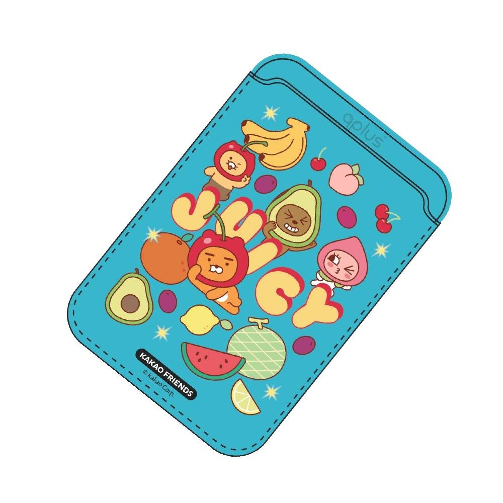 QPLUS x KAKAO Friends กระเป๋าใส่บัตร Magnetic Card Wallet Juicy Blue