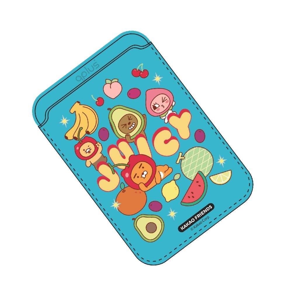 QPLUS x KAKAO Friends กระเป๋าใส่บัตร Magnetic Card Wallet Juicy Blue