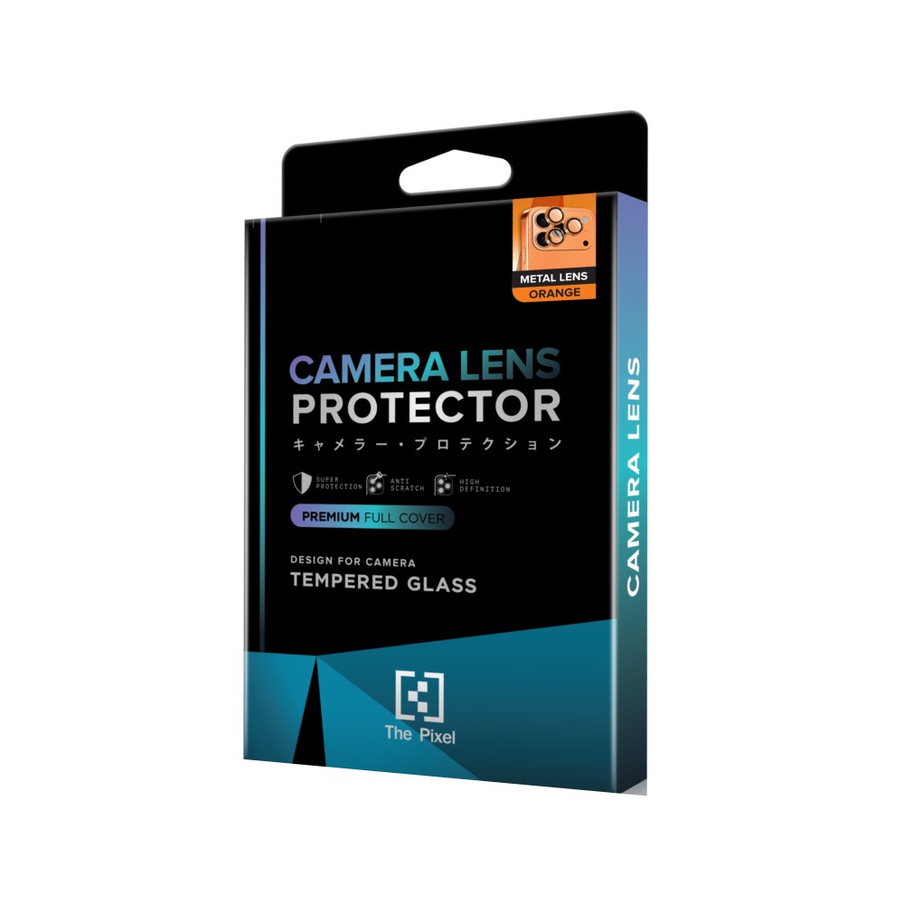 ฟิล์มกันเลนส์ The Pixel 3D Metal LN Matte iPhone 17 Pro/17 Pro Max Orange