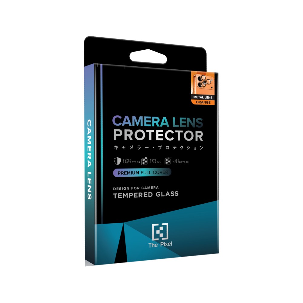 ฟิล์มกันเลนส์ The Pixel 3D Metal LN Matte iPhone 17 Pro/17 Pro Max Orange