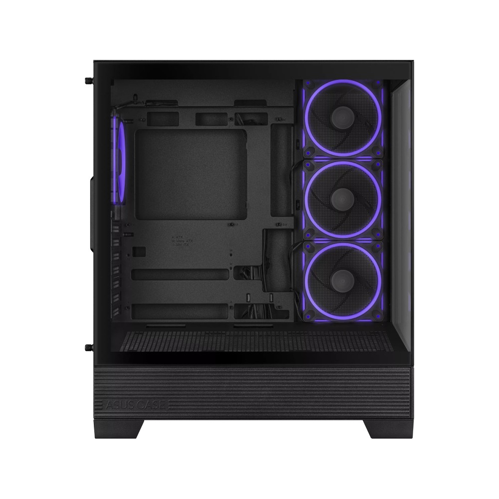 เคสคอมพิวเตอร์ ASUS A31 PLUS TG ARGB ATX PC Case Black