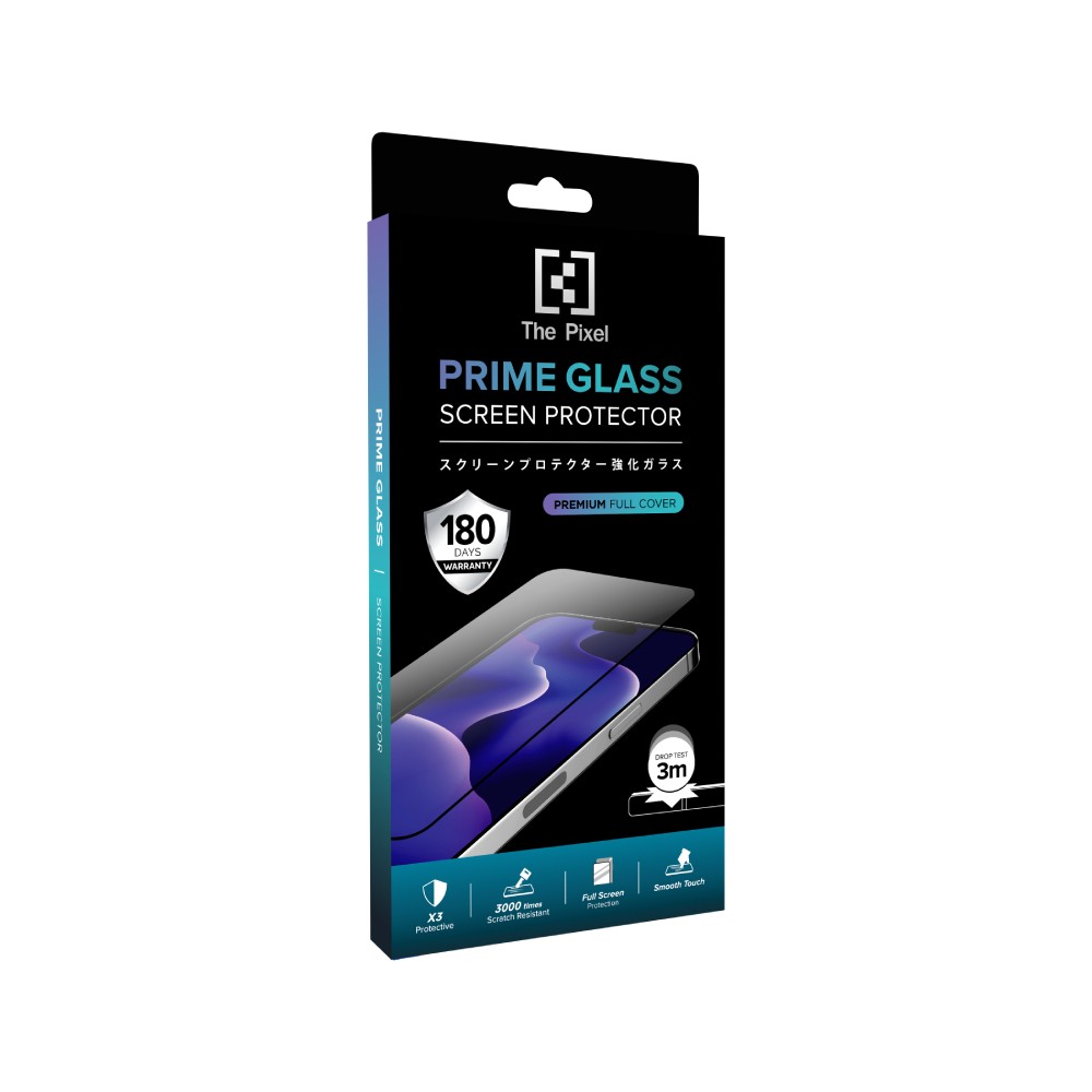 ฟิล์มกันรอย The Pixel Tempered Prime Glass iPhone 17 Pro Black