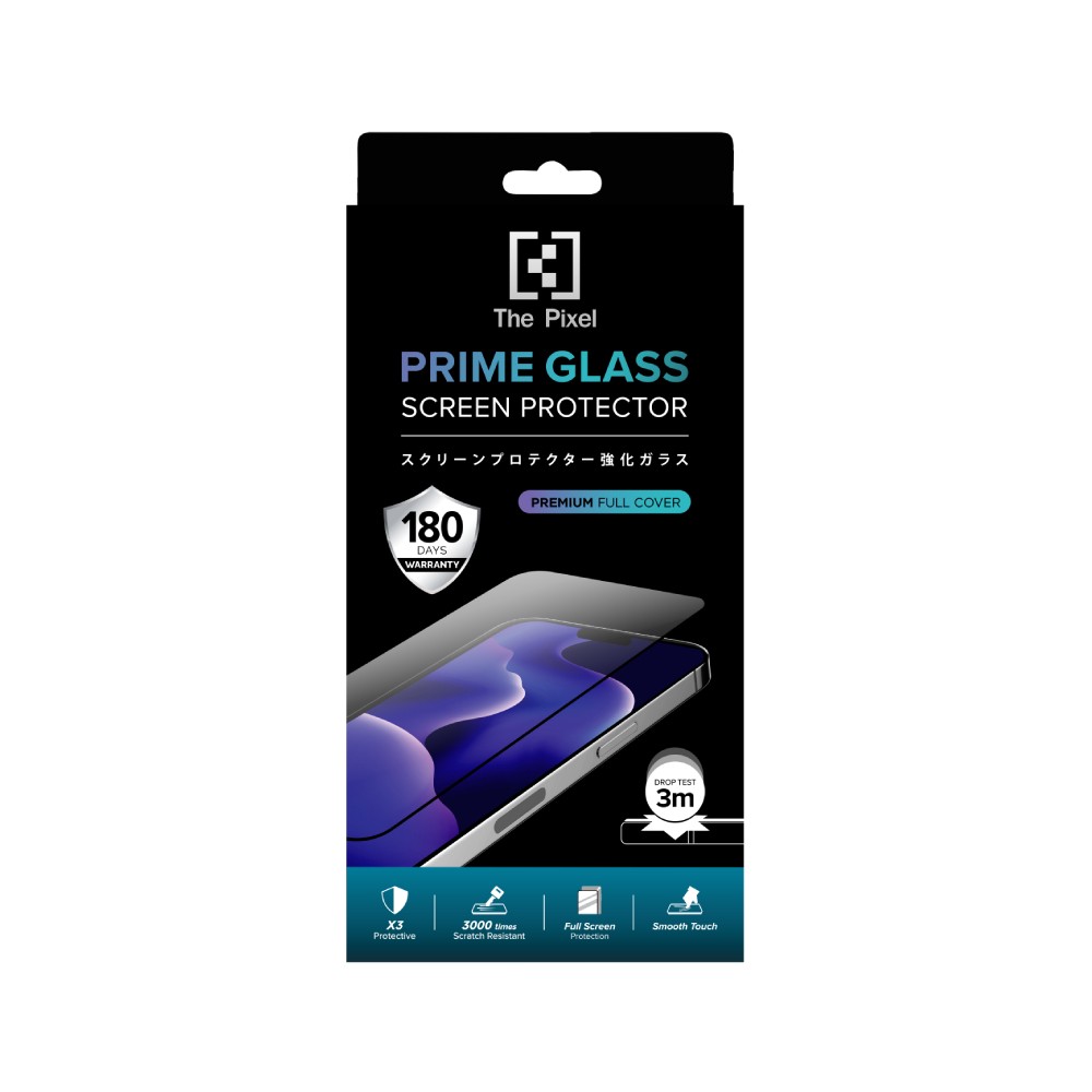 ฟิล์มกันรอย The Pixel Tempered Prime Glass iPhone 17 Pro Max Black