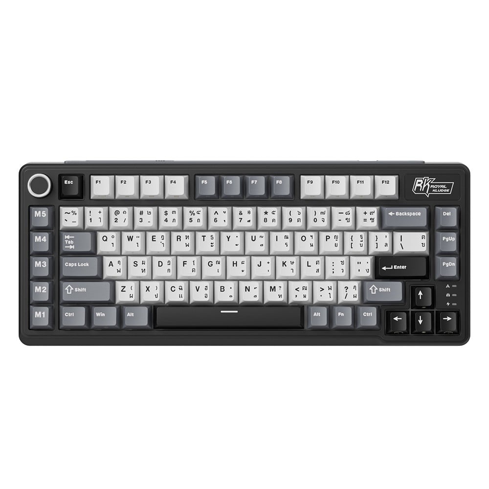 คีย์บอร์ดเกมมิ่ง Royal Kludge Gaming Keyboard L75 Knight Black - Cream Switch