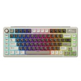 คีย์บอร์ดเกมมิ่ง Royal Kludge Gaming Keyboard L75 Mocha Gray - Beige Switch