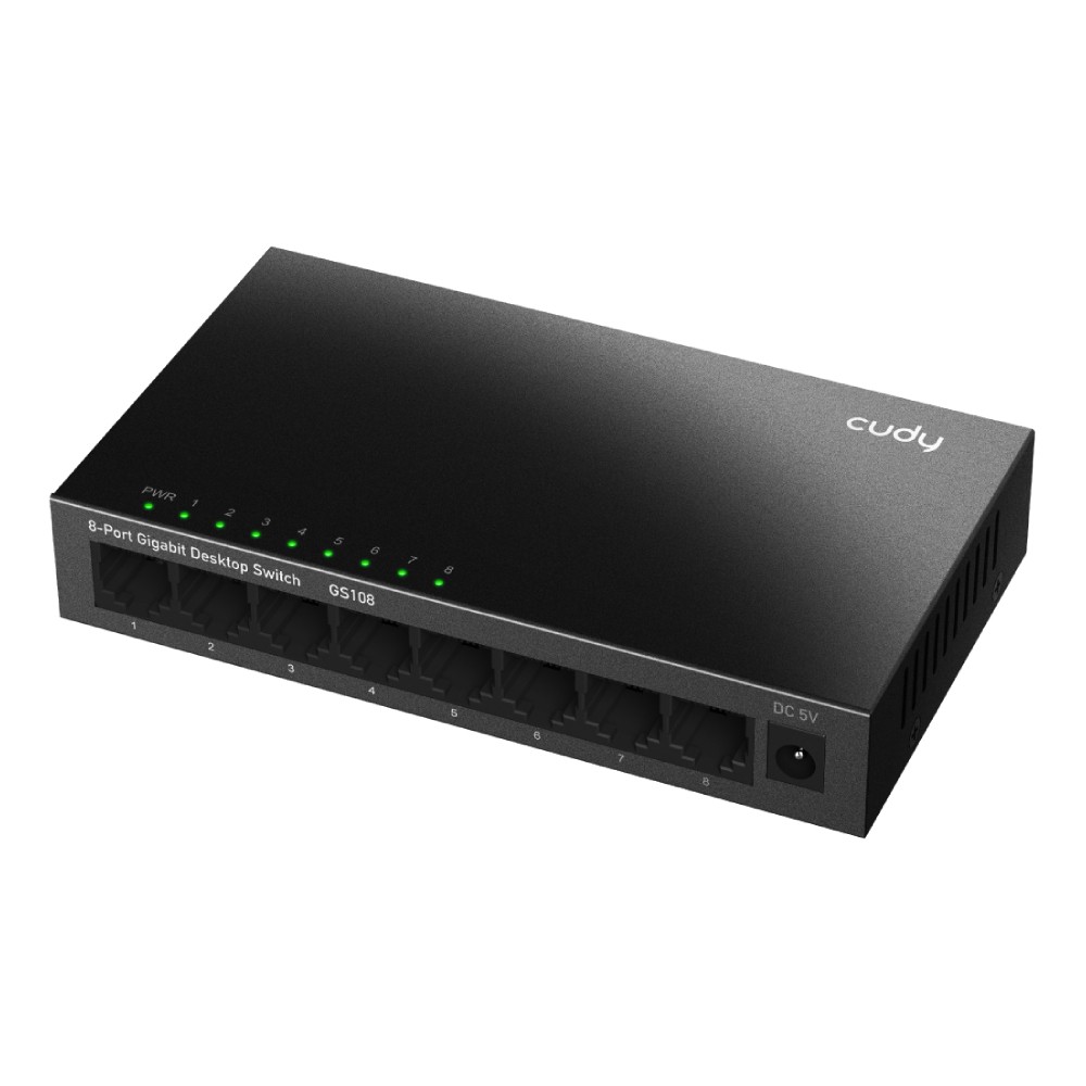 สวิตช์ฮับ Cudy GS108 8-Port Gigabit Ethernet Switch (10/100/1000 Mbps)