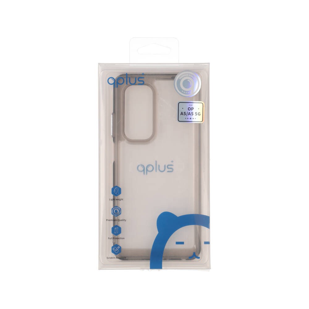 เคส QPLUS Oppo A5/A5 5G Candy Black/Transparent