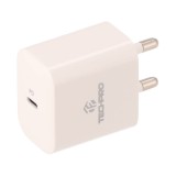 อะแดปเตอร์ TECHPRO Wall USB Charger 1 USB-C (PD20W) พร้อมสายชาร์จ USB-C to USB-C Cable 1M. White