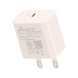 อะแดปเตอร์ TECHPRO Wall USB Charger 1 USB-C (PD20W) พร้อมสายชาร์จ USB-C to USB-C Cable 1M. White