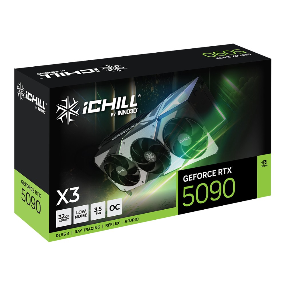 การ์ดจอ INNO3D GeForce RTX 5090 iCHILL X3 32GB GDDR7 512-bit