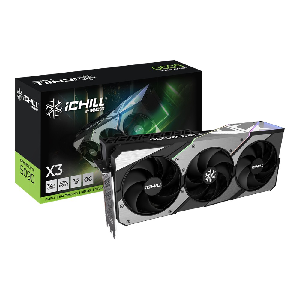 การ์ดจอ INNO3D GeForce RTX 5090 iCHILL X3 32GB GDDR7 512-bit