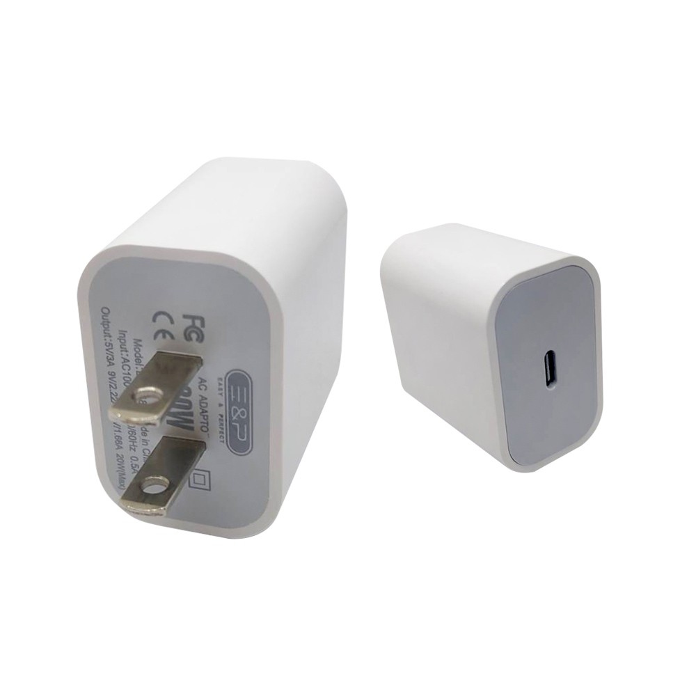 E&P Wall USB Charger 1 USB-C (20W) EP-C48 White