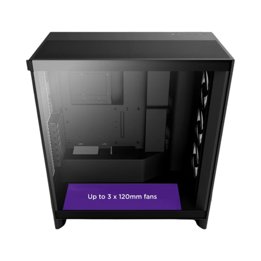 เคสคอมพิวเตอร์ NZXT H7 FLOW RGB Black (CM-H72FB-R1)
