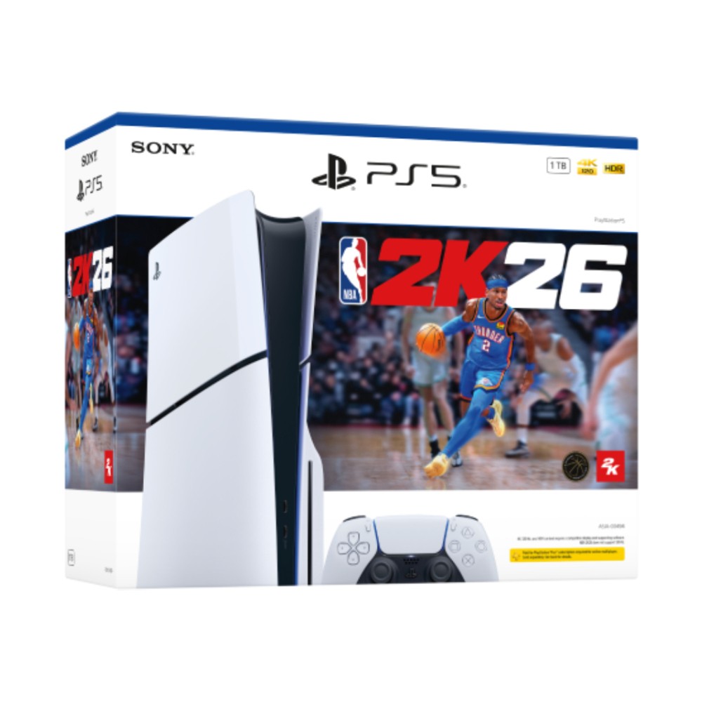 เครื่องเล่นเกม Sony PlayStation 5 Slim Disc Edition NBA 2K26 Bundle