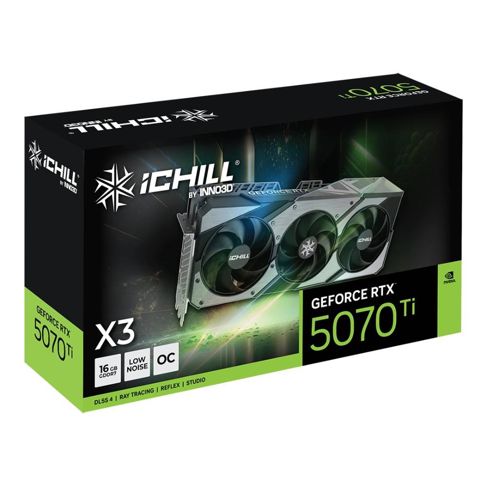 การ์ดจอ INNO3D GeForce RTX 5070 Ti iCHILL X3 16GB GDDR7 256-bit