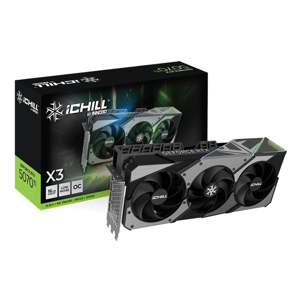 การ์ดจอ INNO3D GeForce RTX 5070 Ti iCHILL X3 16GB GDDR7 256-bit