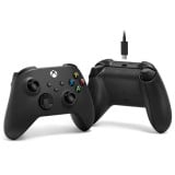 จอยคอนโทรลเลอร์ Microsoft Xbox Controller + USB-C Cable Black V2