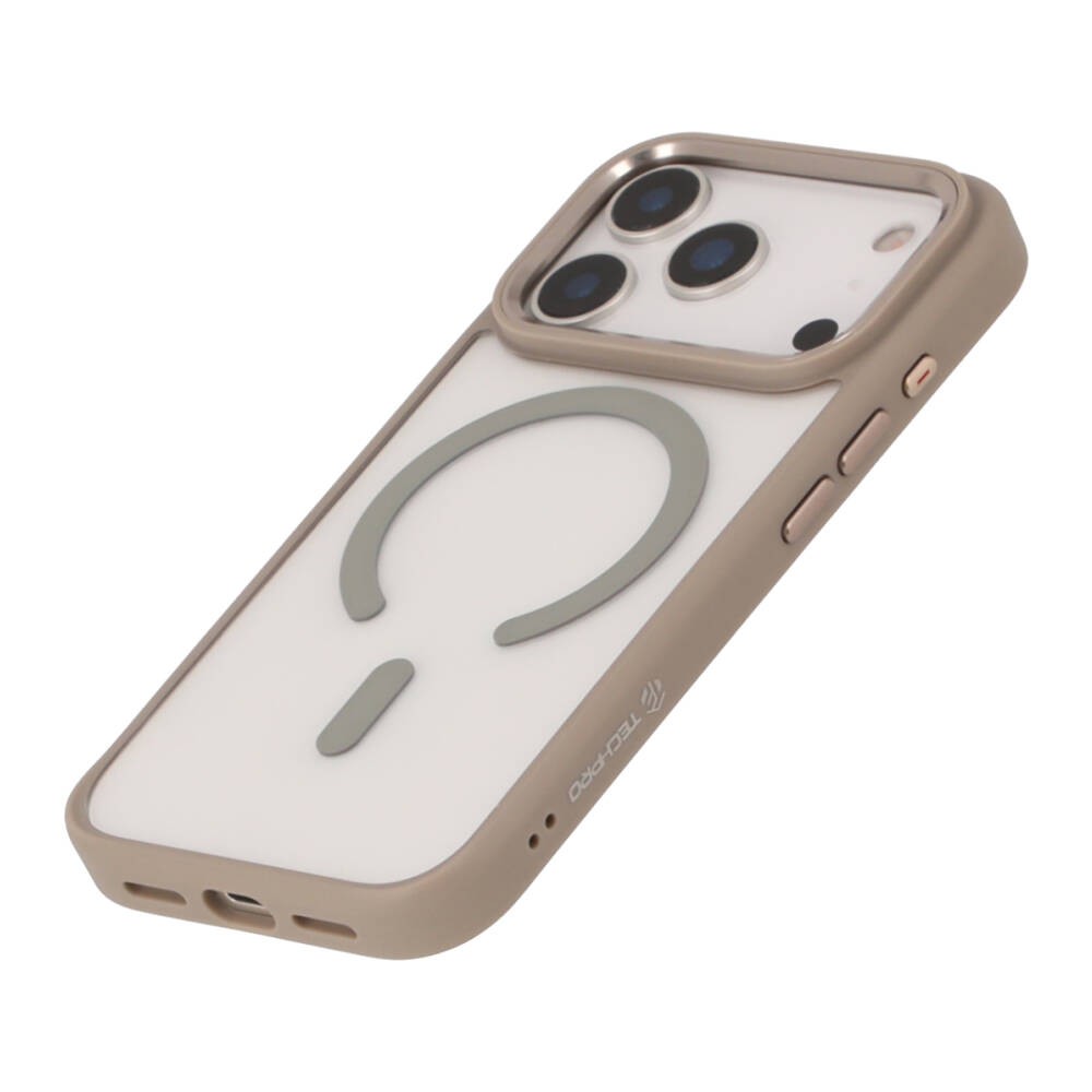 เคส TECHPRO iPhone 17 Pro Titanium Frame with magnetic