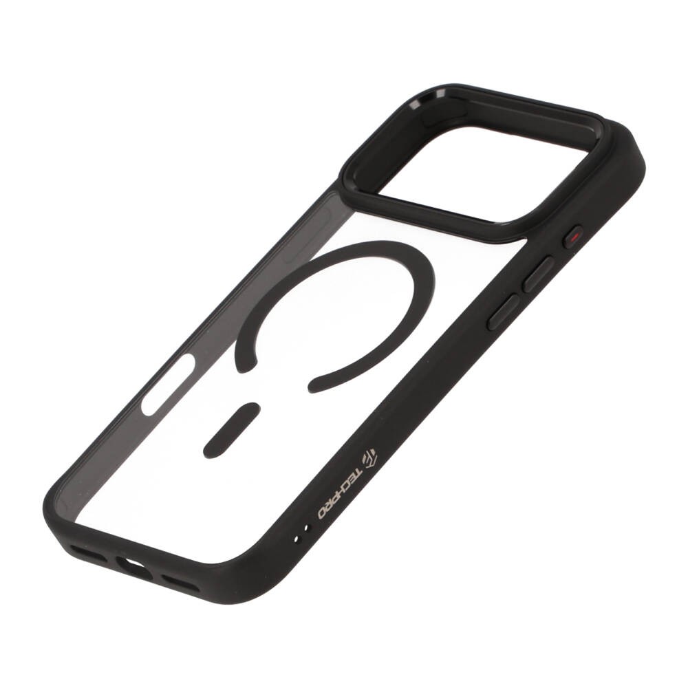 เคส TECHPRO iPhone 17 Pro Black Frame with magnetic