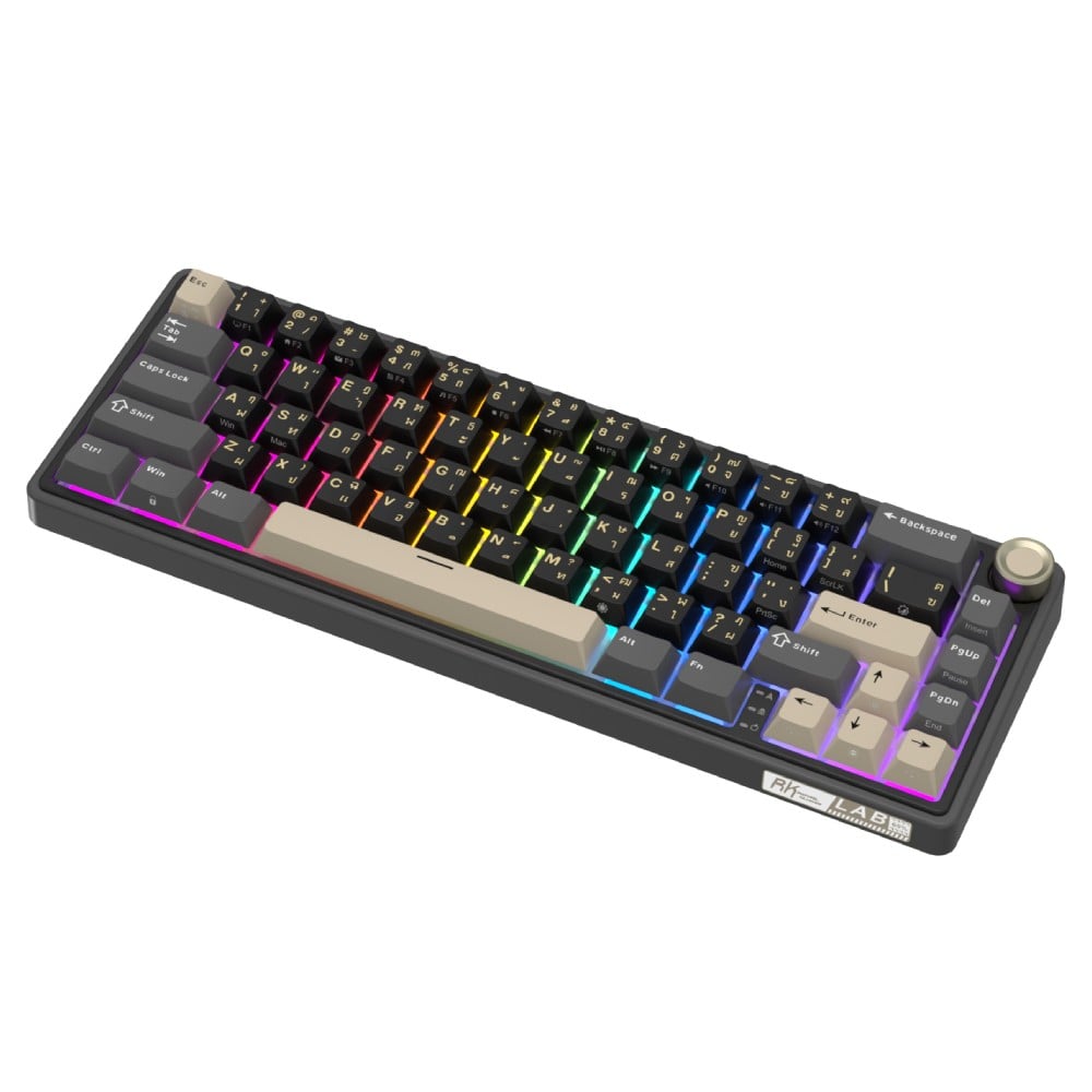คีย์บอร์ดเกมมิ่ง Royal Kludge Gaming Keyboard R65 Phantom - Chartreuse Switch