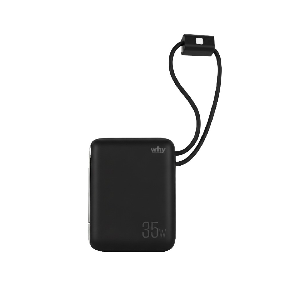 พาวเวอร์แบงค์ WHY 10000 mAh PD35W Puri PB-108E Black (CCC)