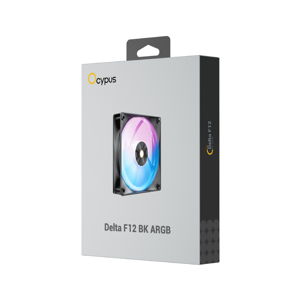 พัดลมคอม OCYPUS DELTA F12 ARGB Black