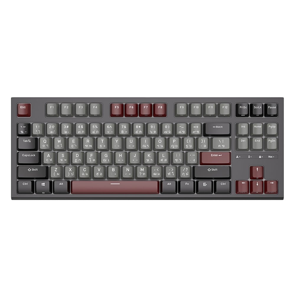 คีย์บอร์ดเกมมิ่ง Royal Kludge Gaming Keyboard R87 Black Red Switch