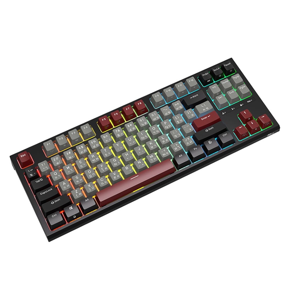คีย์บอร์ดเกมมิ่ง Royal Kludge Gaming Keyboard R87 Black Red Switch