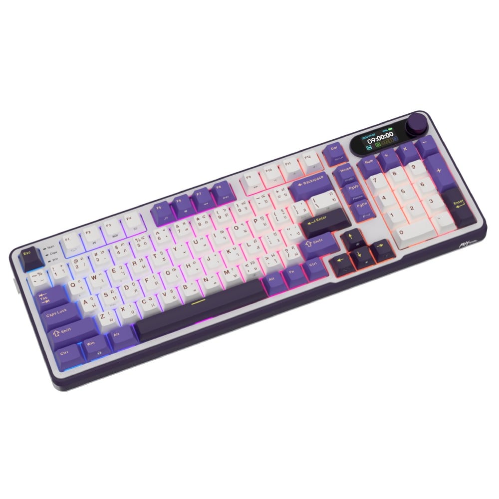 คีย์บอร์ดเกมมิ่ง Royal Kludge Gaming Keyboard RK S98 Blackberry Chartreuse Switch