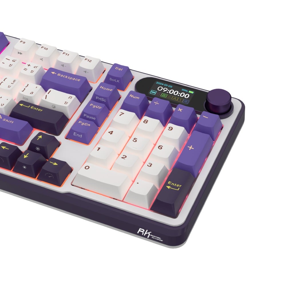 คีย์บอร์ดเกมมิ่ง Royal Kludge Gaming Keyboard RK S98 Blackberry Chartreuse Switch